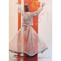 Abdul Hameed, 12 x 18 inch, Acrylic on Canvas, Figurative Painting, AC-ADHD-043